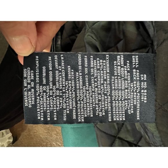 Tommy Hilfiger Mens Faux Leather Jacket Coat Black Waist Length Collared L - Picture 12 of 12